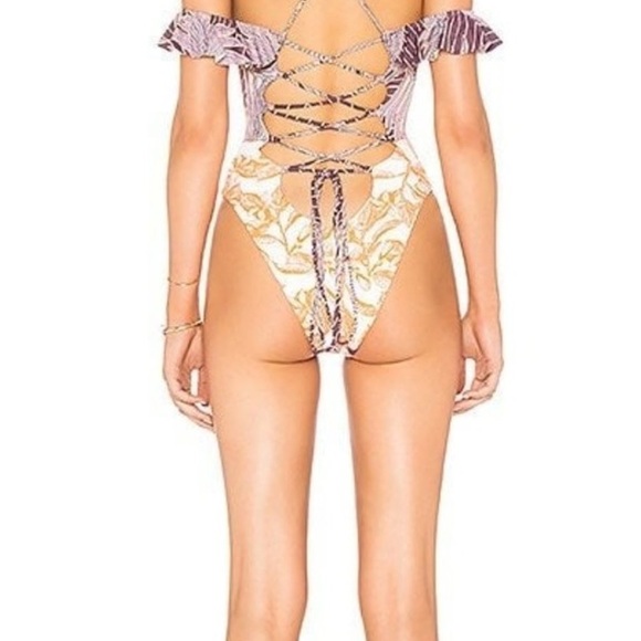 Maaji desert command ruffle one piece size medium NWT - Picture 3 of 6